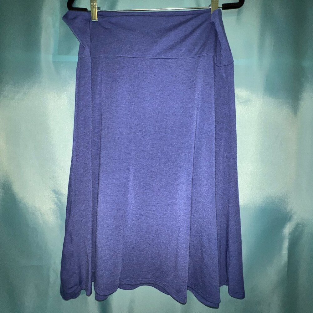 LulaRoe Azure Solid Blue Skirt 3XL
